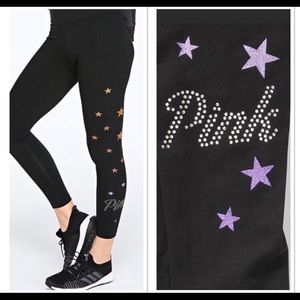 NWOT VS Pink Star Leggings